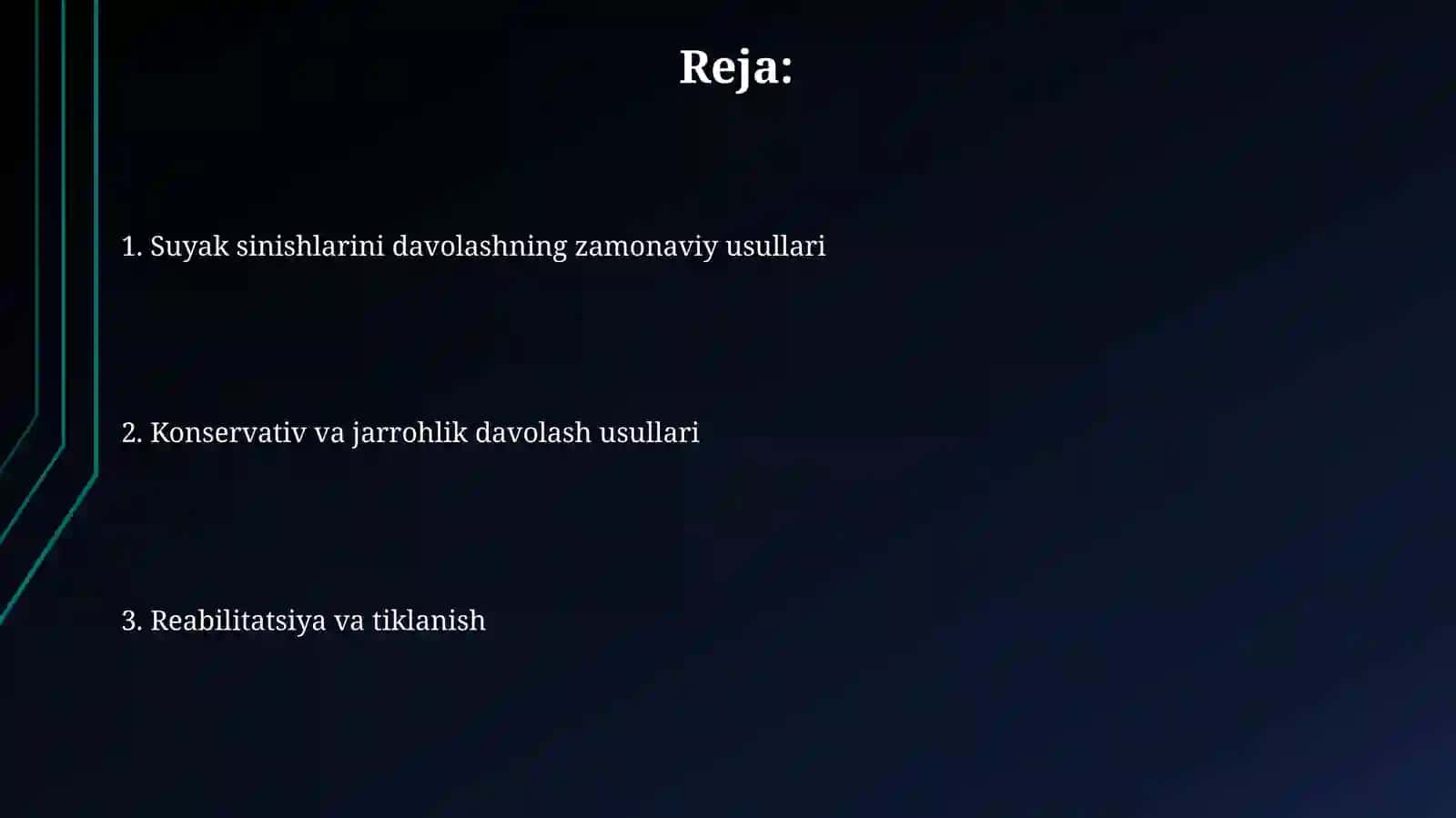 Suyak sinishlarida zamonaviy davolash 2