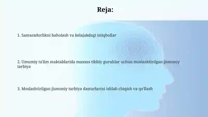 Moslashtirilgan jismoniy tarbiya dasturlarini ishlab chiqish 2