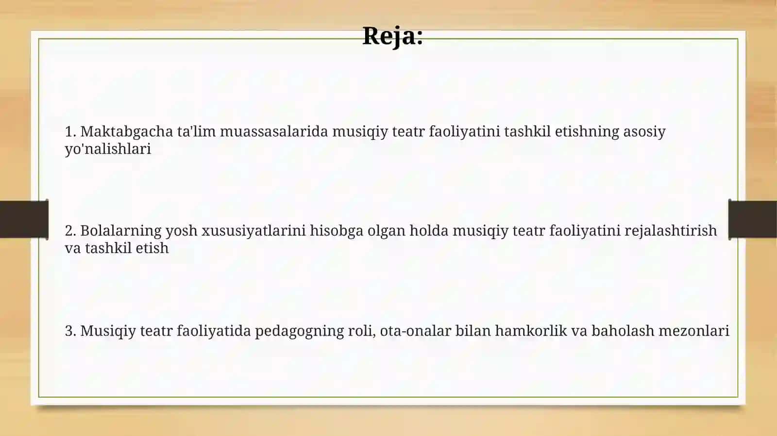 Musiqiy teatr faoliyati tashkilotish 2
