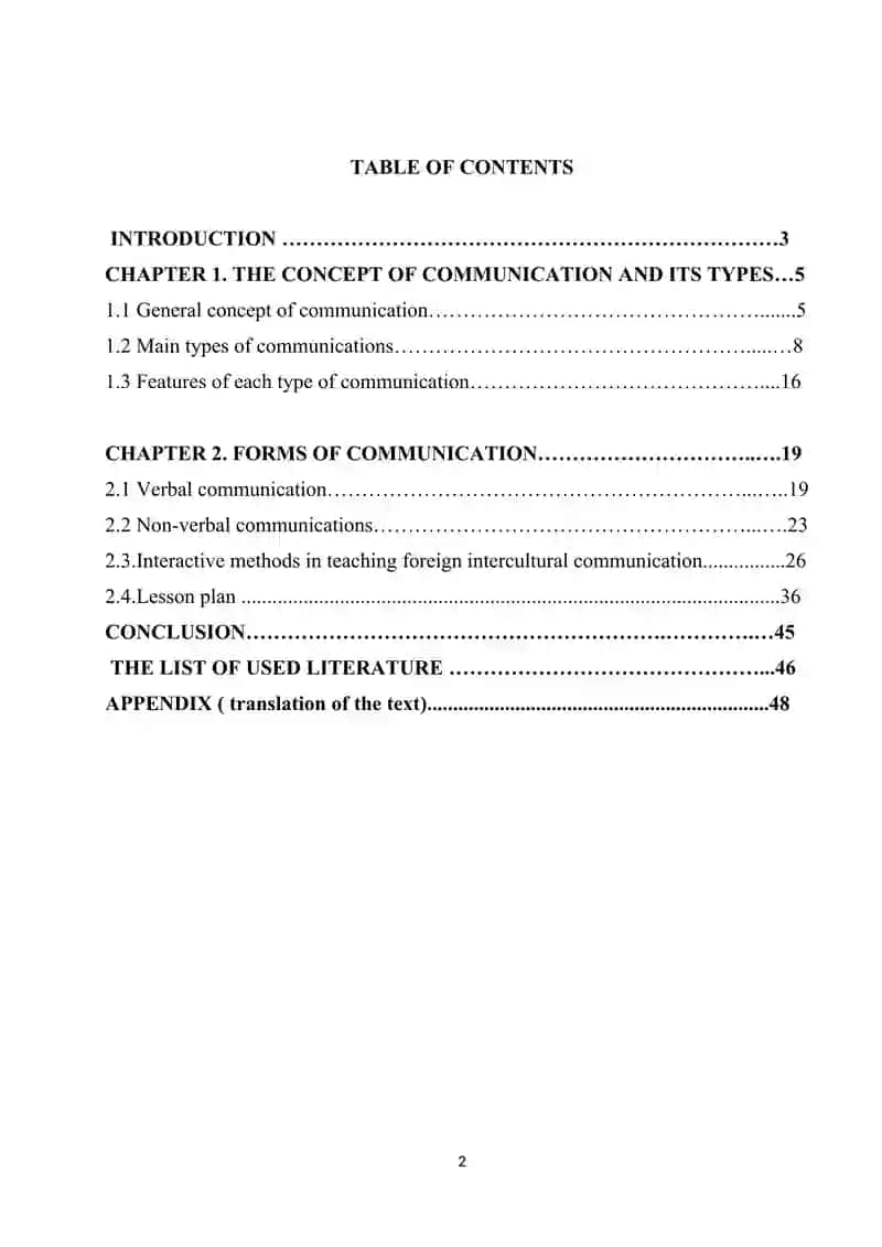 COURSE PAPER Kinds of communication in FLT 2