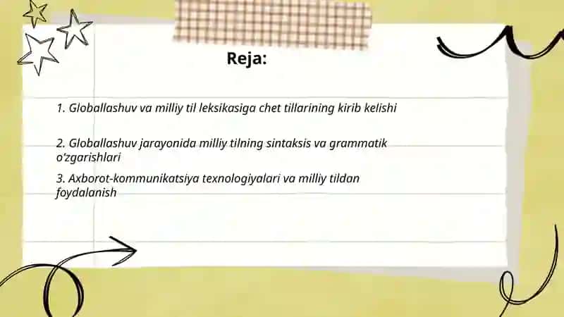 Globallashuv jarayonining milliy til ravnaqiga taʼsiri masalasi 2