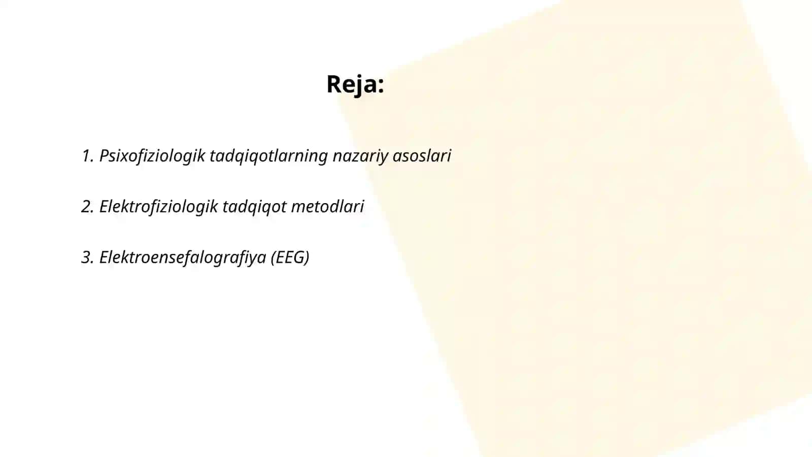 Psixofiziologik tadqiqot metodlari 2