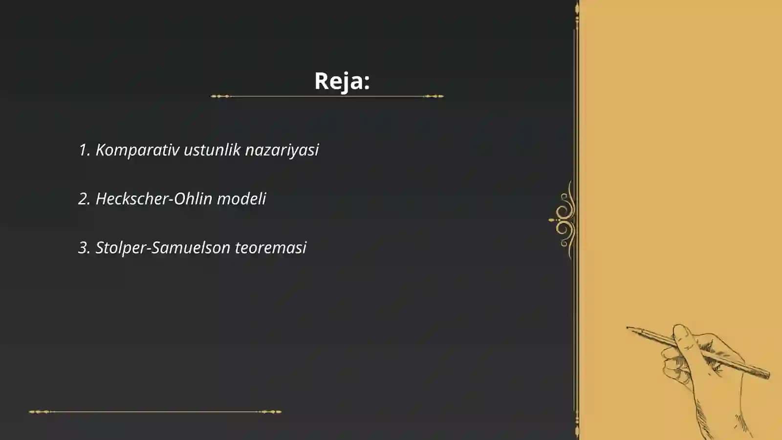 Komparativ ustunlik nazariyasi 2