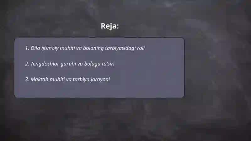 Bolani tarbiyalash 2