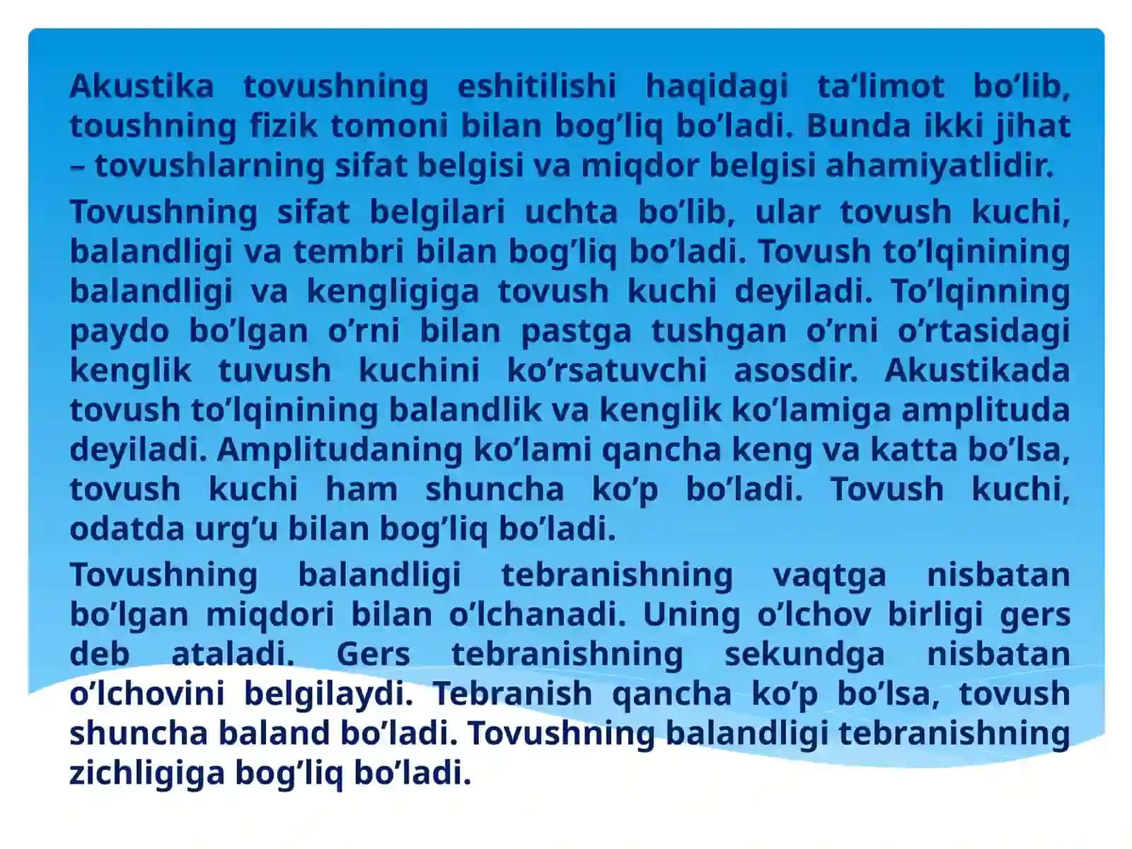Nutq tovushlarining umumiy tavsifi 2