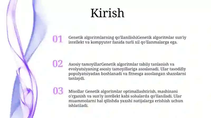 Genetik Algoritmlarni Amalga Oshirish 2