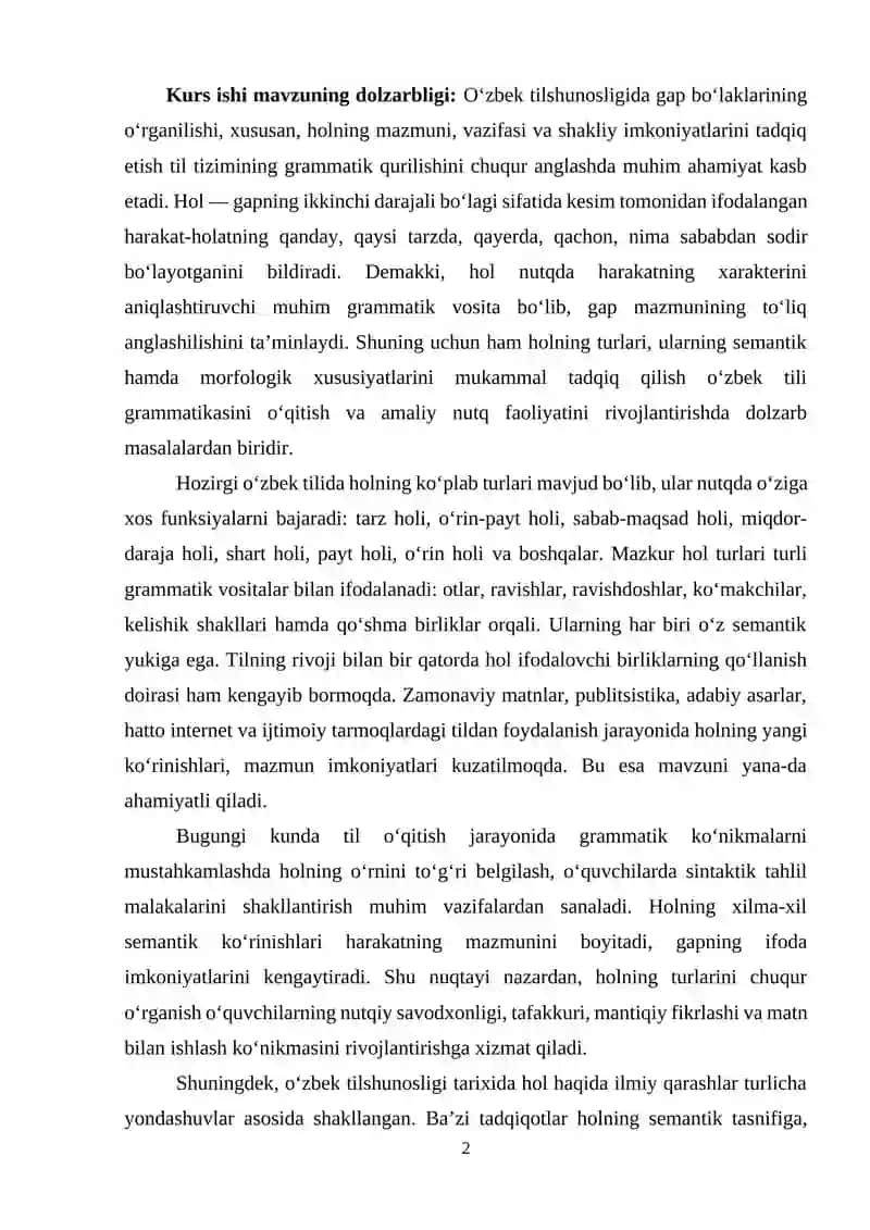 O‘zbek tilida holning turlari 2