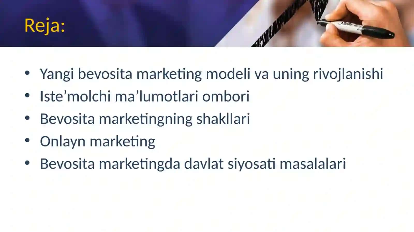 Internet, onlayn va bevosita marketing 2