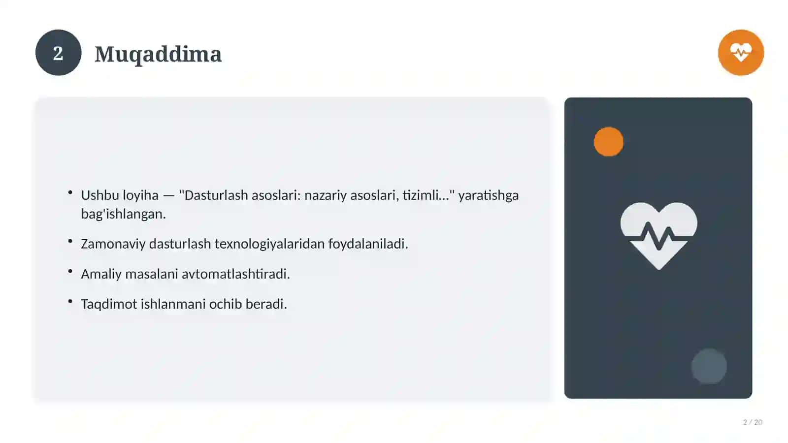 Dasturlash asoslari: nazariy asoslari, tizimli yondashuvda 2