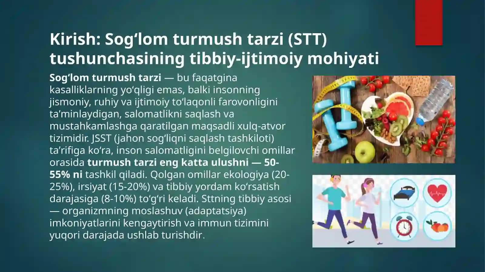 Sogʻlom turmush tarzi va uni tadbiq etish yoʻllari 2