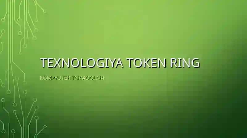 TEXNOLOGIYATOKEN RING 2