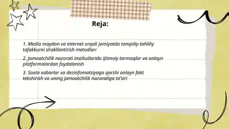 Media maydon va internet orqali jamiyatda tanqidiy-tahliliy tafakkurni shakllantirish metodlari 2