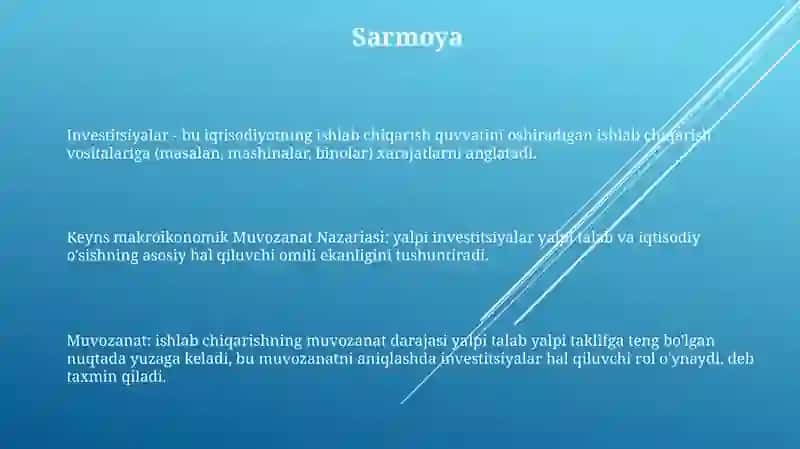 Keysning Makroiqtisodiy Muvozanat Nazaryasi 2