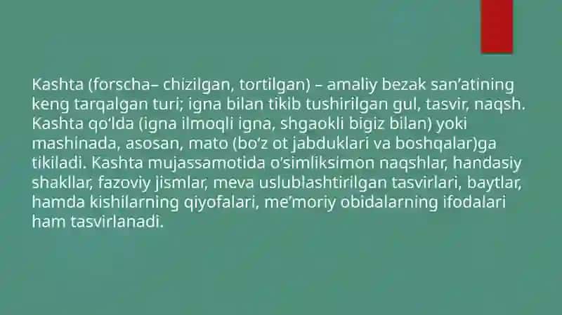 Kashta Taĭorlik kashti 2