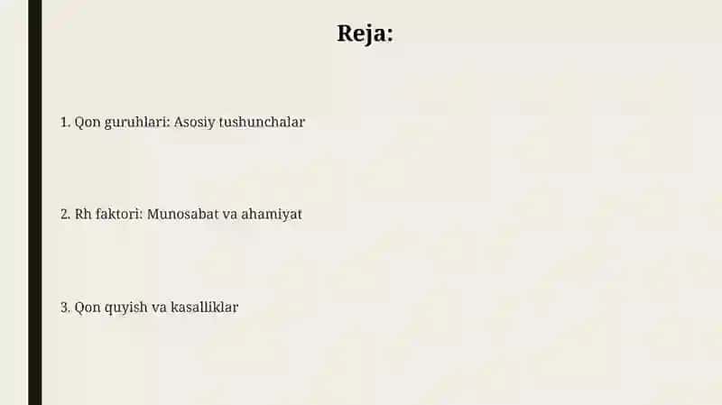 Qon guruhlari va rezus faktor 2