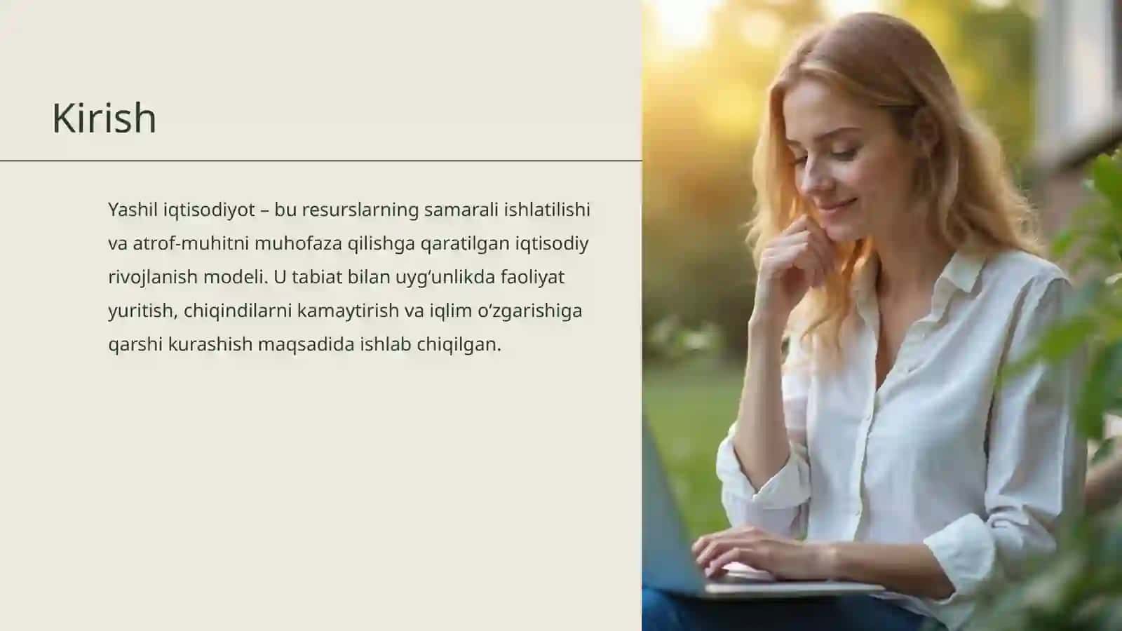 Yashil Iqtisodiyot 2