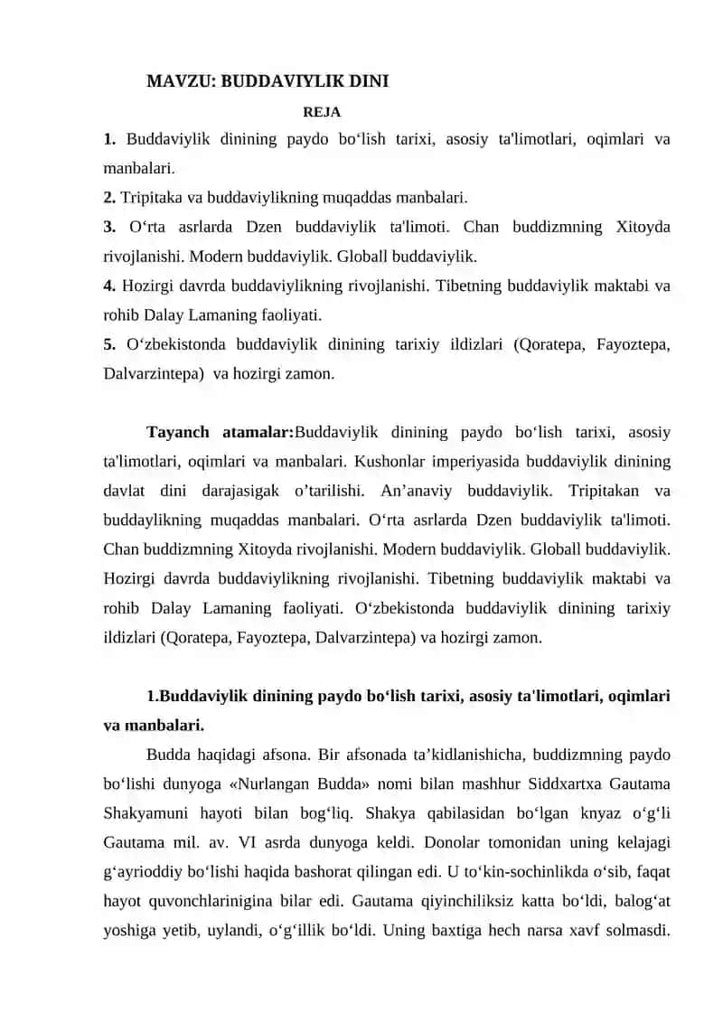 Buddaviylik Dini (BUDDAVIYLIK DINI) 2