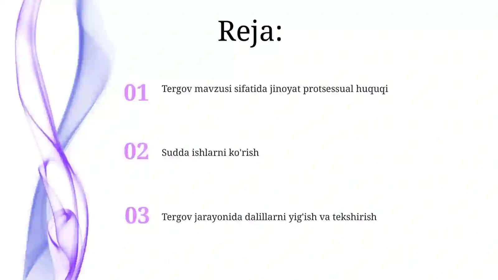 Tergov mavzusi sifatida jinoyat protsessual huquqi 2