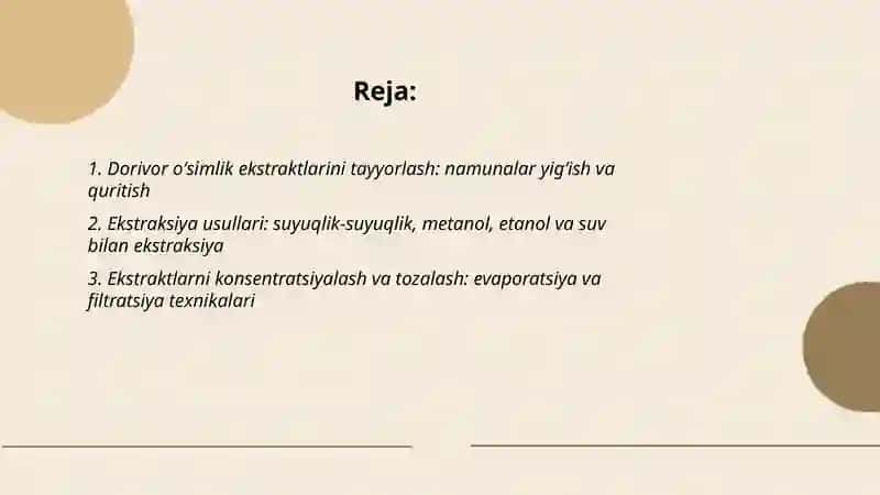 Dorivor oʻsimliklarning ekstraktlaridan foydalangan holda qogʻoz xromatogragiyasi yordamida ikkilamchi metabalitlarni ajratish 2