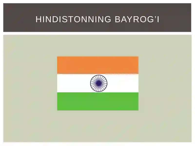 Hindistonning bayrog’i 2