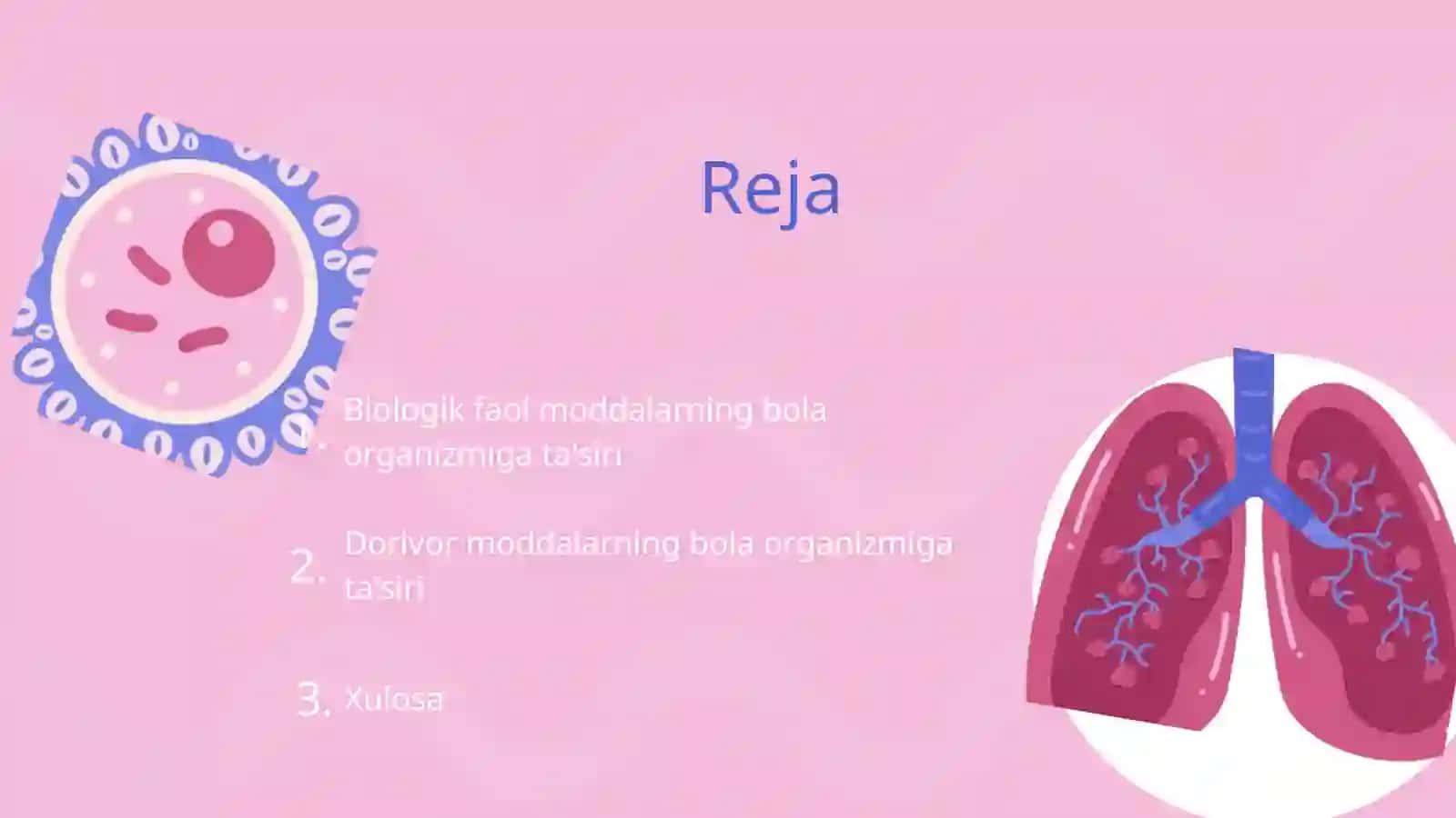 Biologik faol va dorivor moddalarning bola organizmiga ta'siri 2