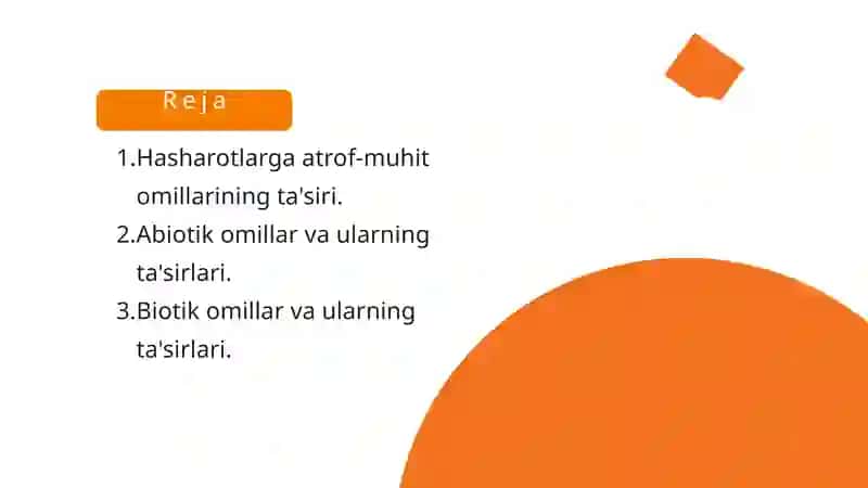 Hasharotlarga abiotik, biotik omillarning ta’siri 2