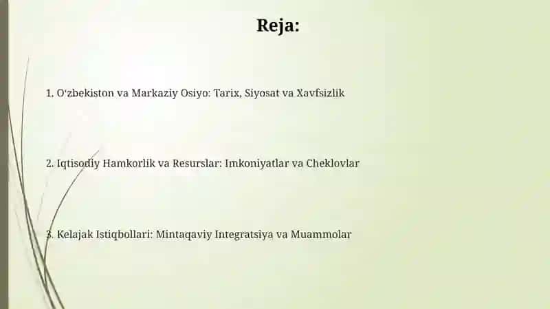 Oʻzbekiston va Markaziy Osiyo: Tarix, Siyosat va Xavfsizlik 2