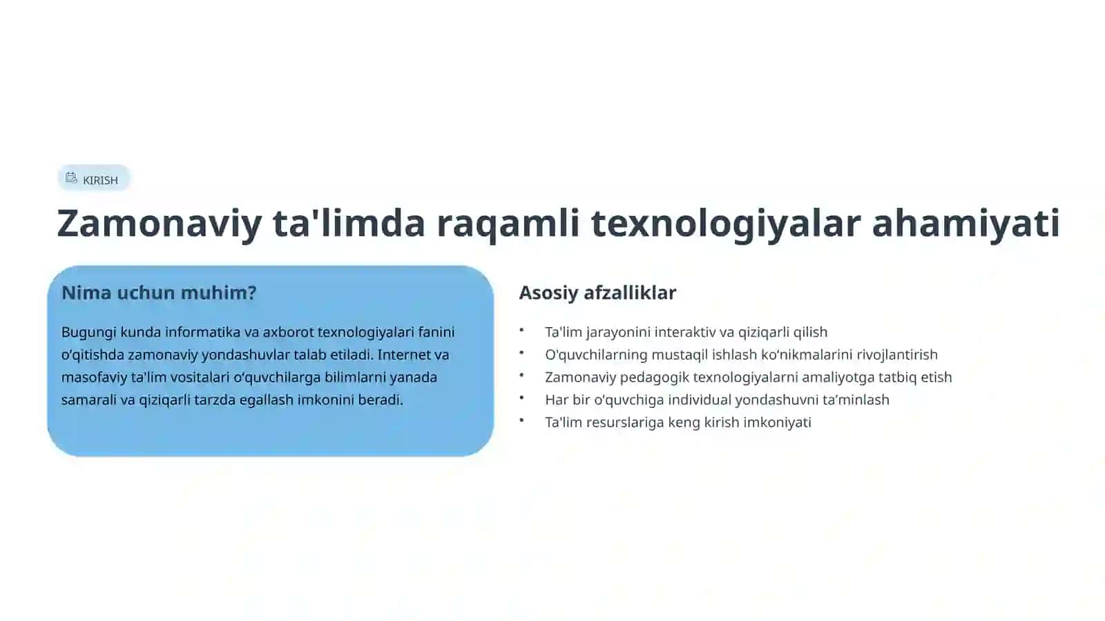Informatikani oʻqitishda internet va masofaviy ta'lim texnologiyalari 2