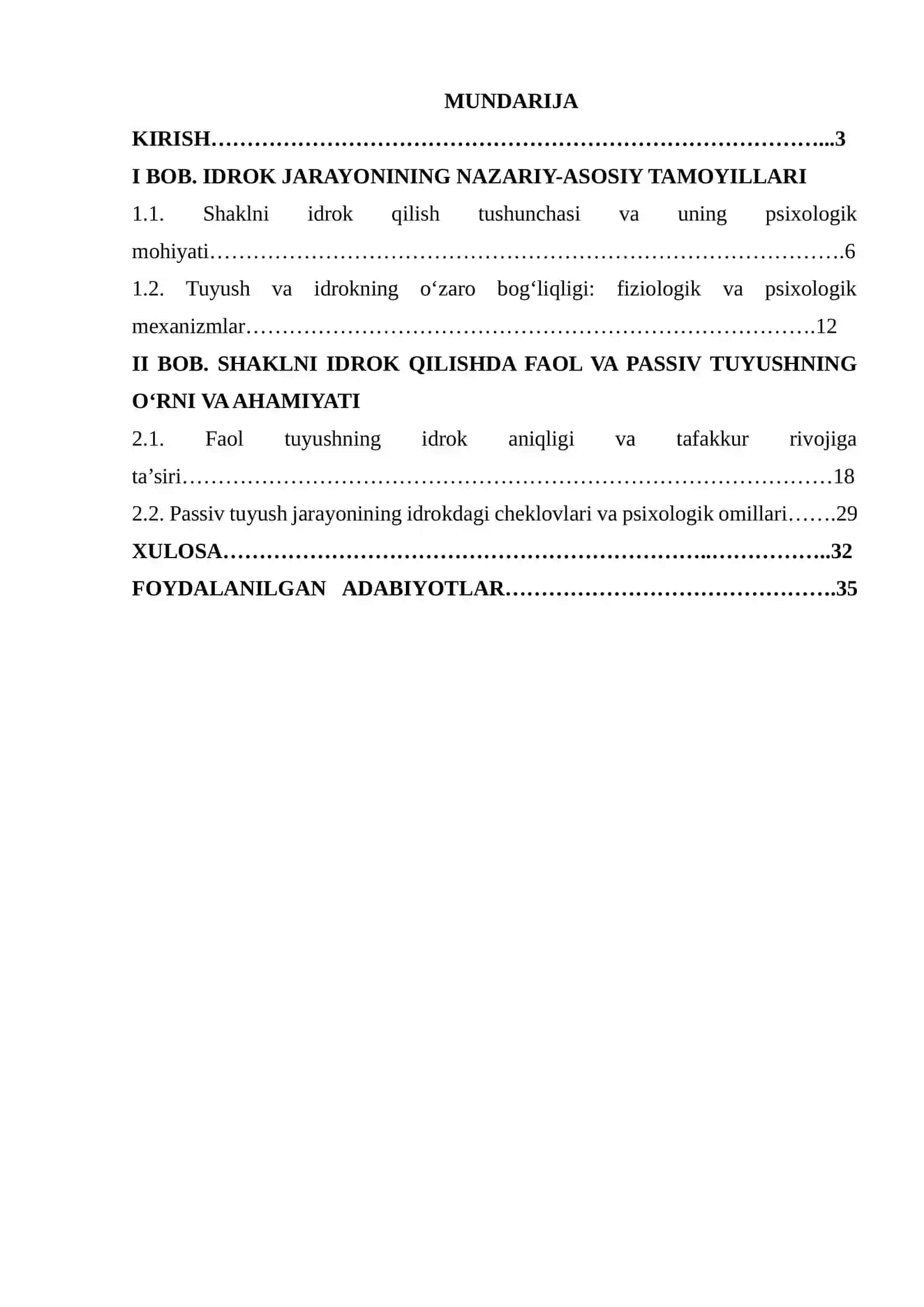 Shaklni idrok qilishda faol va passiv tuyushning rőli 2