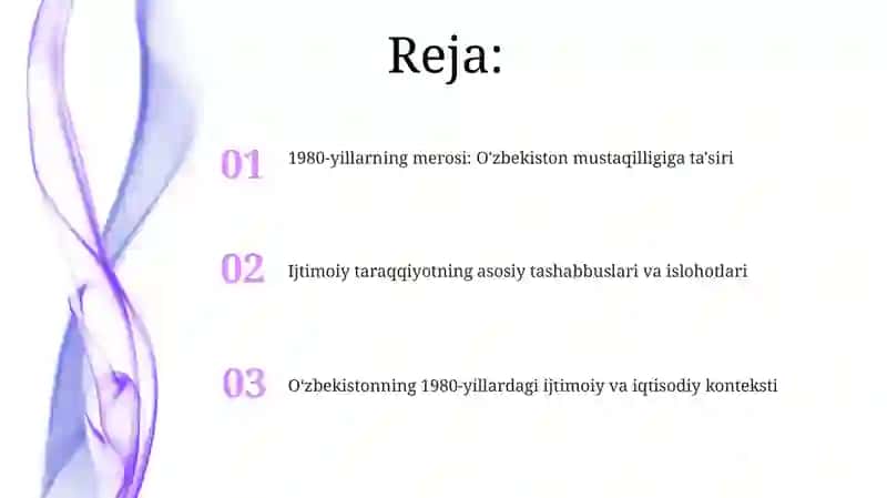 O'zbekistonning 1980-yillardagi ijtimoiy va iqtisodiy konteksti 2