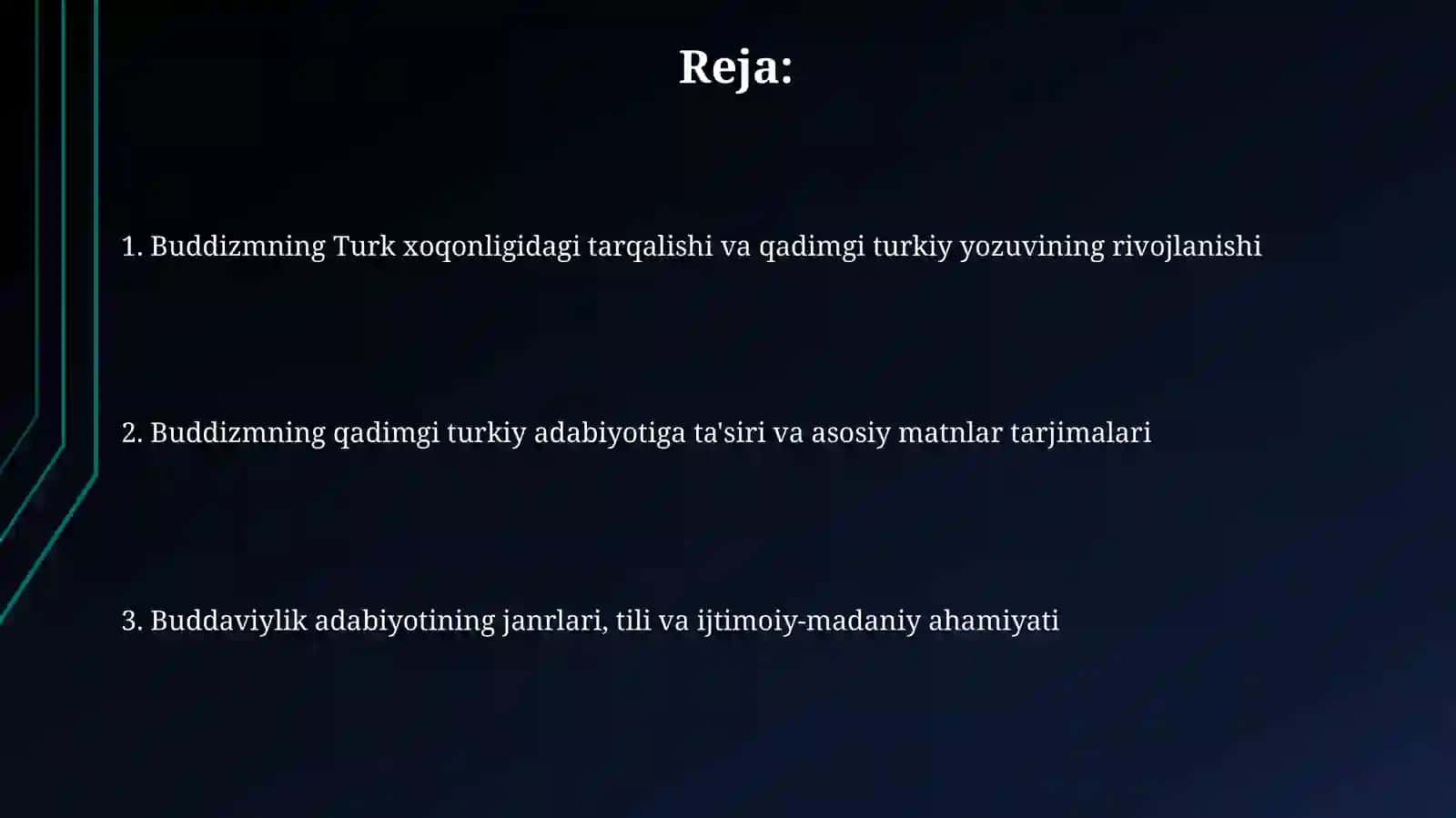 Buddaviylik adabiyotining tarixi 2
