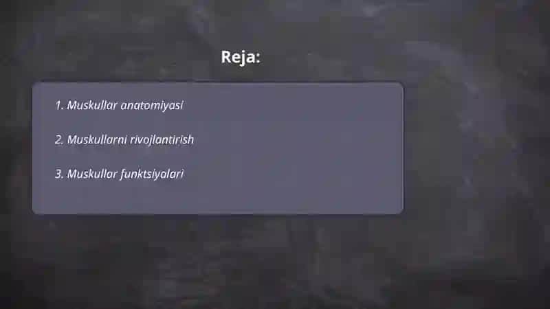 Muskul to'qimasi 2