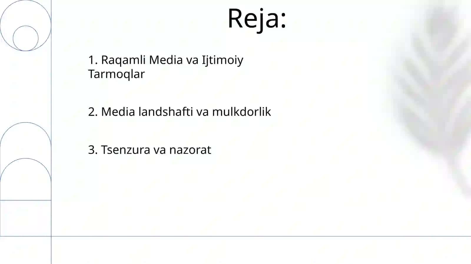 O'zbekiston Respublikasida ommaviy axborot vositalarining faoloyati 2