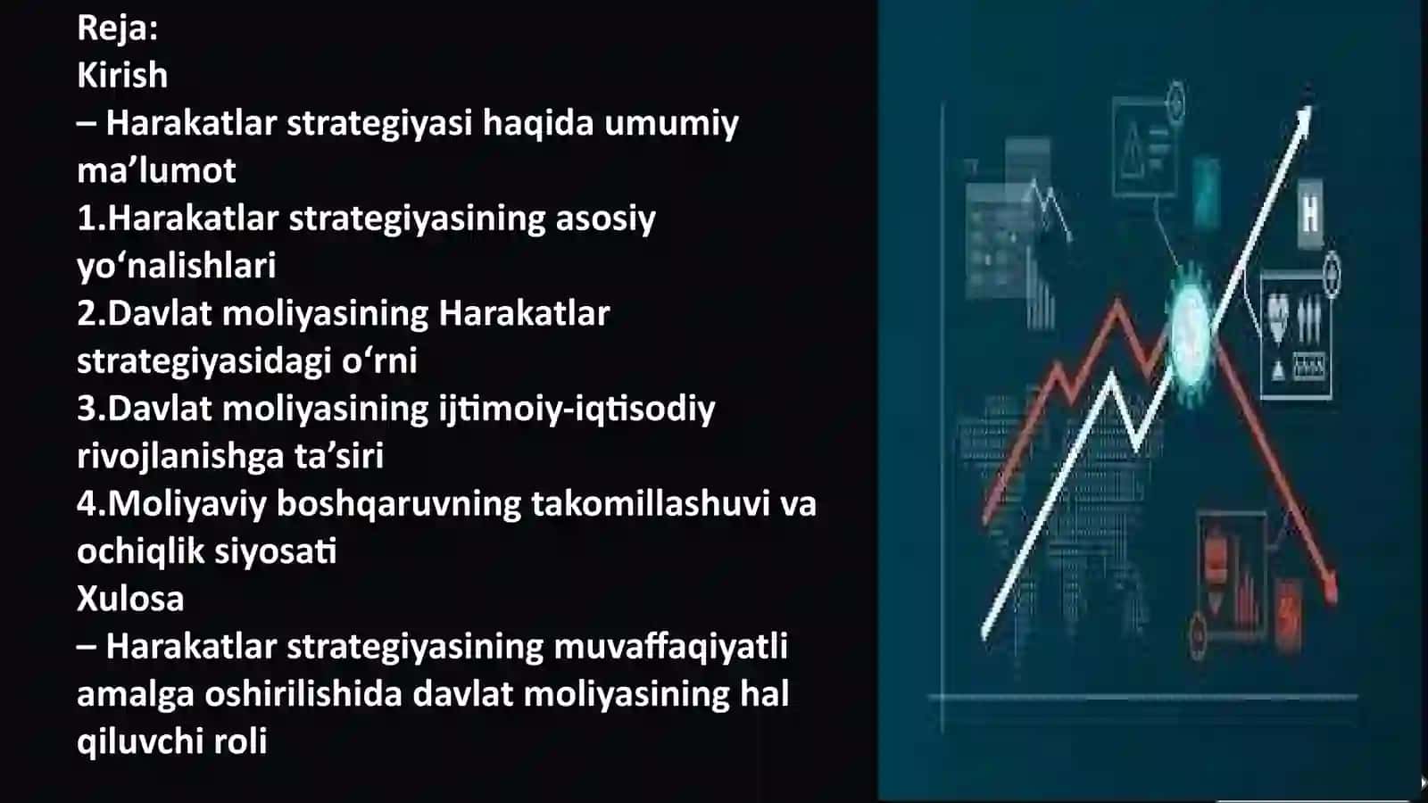 Mamlakatni yanada rivojlantirishning harakatlar strategiyasini amalga oshirishda davlat moliyasining tutgan oʻrni va ahamiyati 2