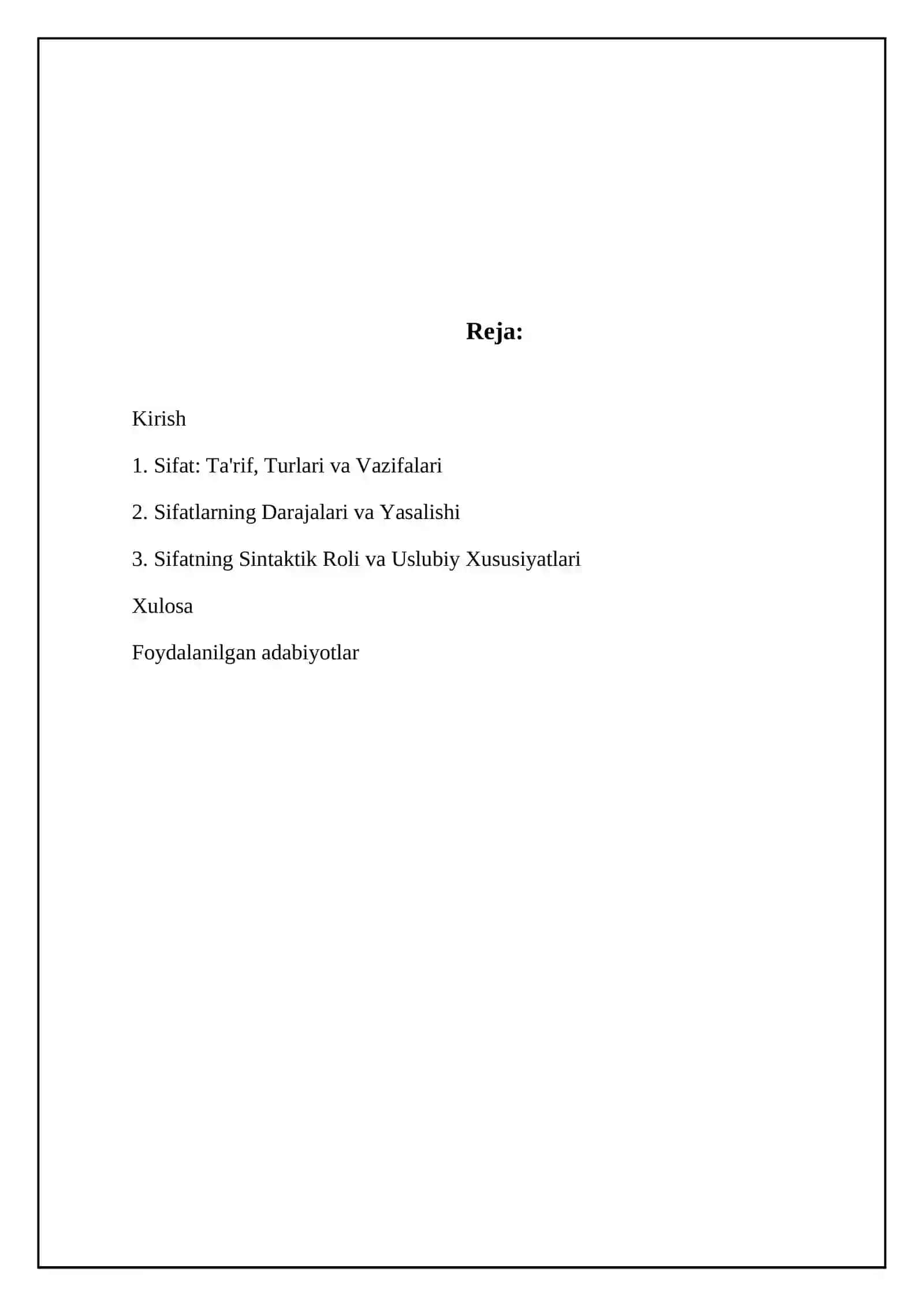Sifatlarning grammatik katigoryasi 2