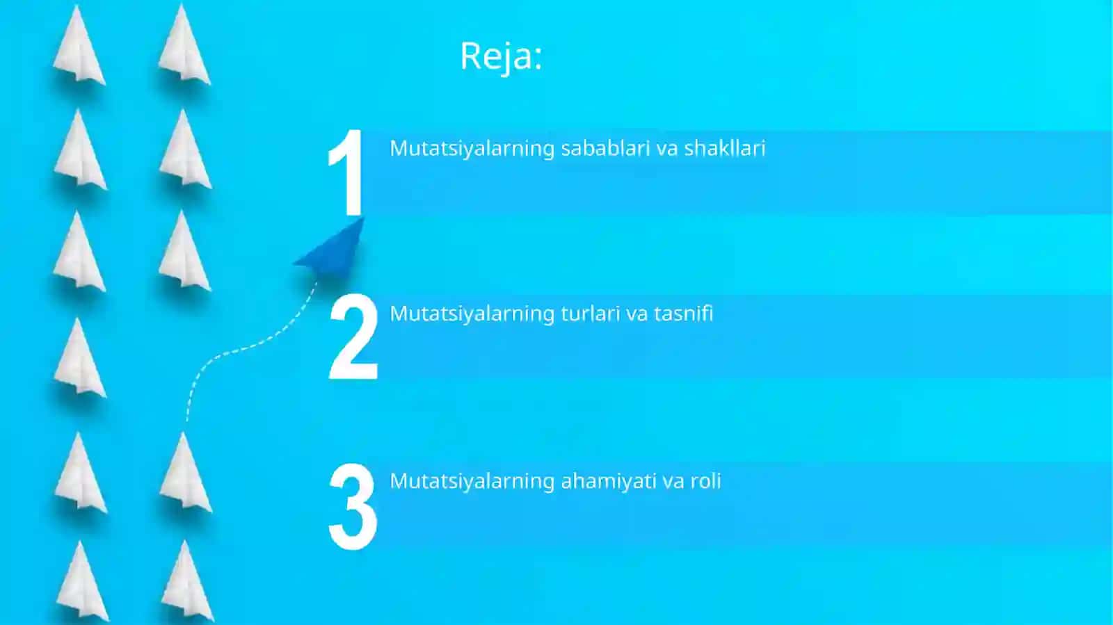 Mutatsiyalar sabablari shakllari va ahamiyati 2