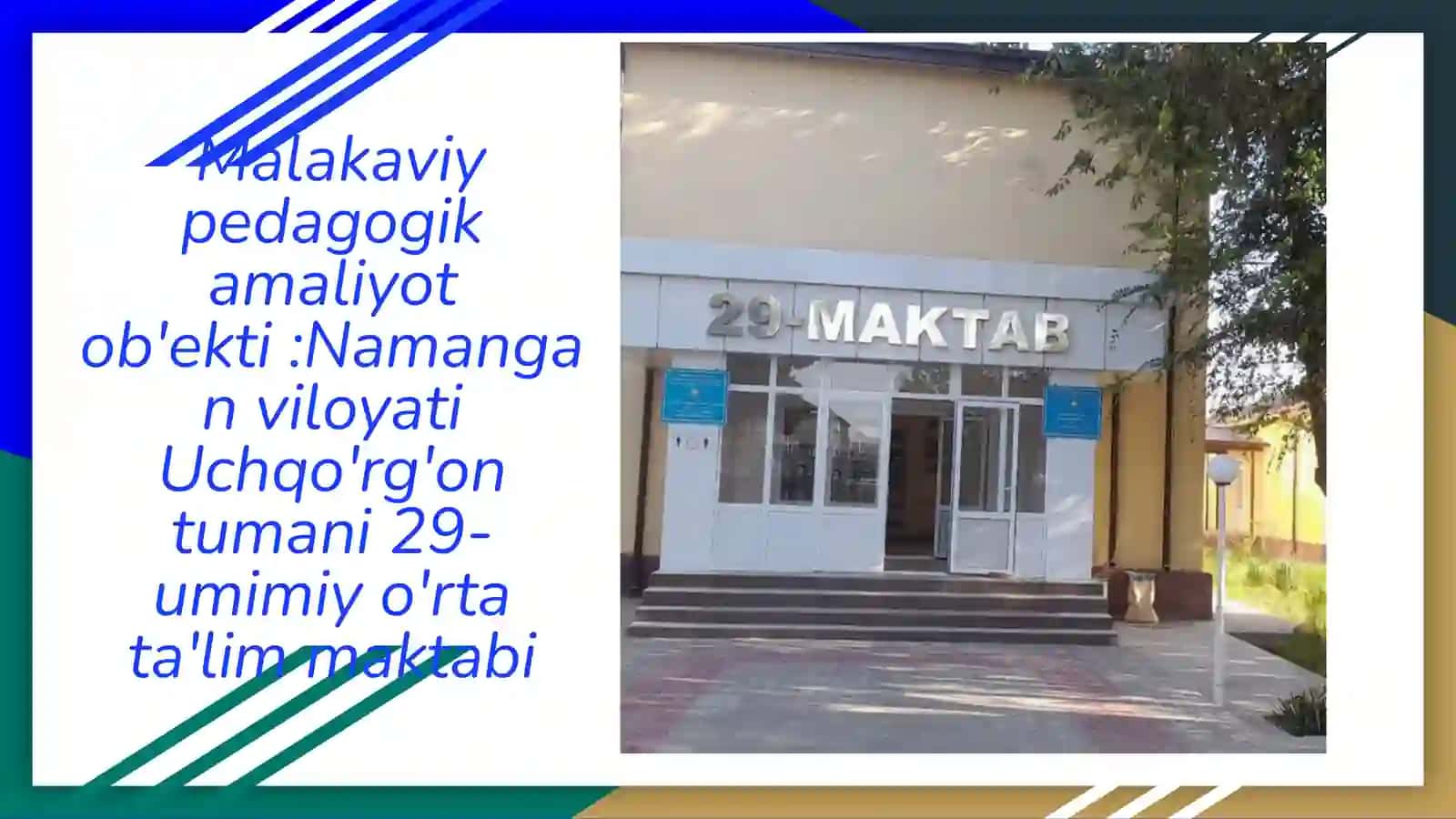 Malakaviy pedagogik amaliyot 2