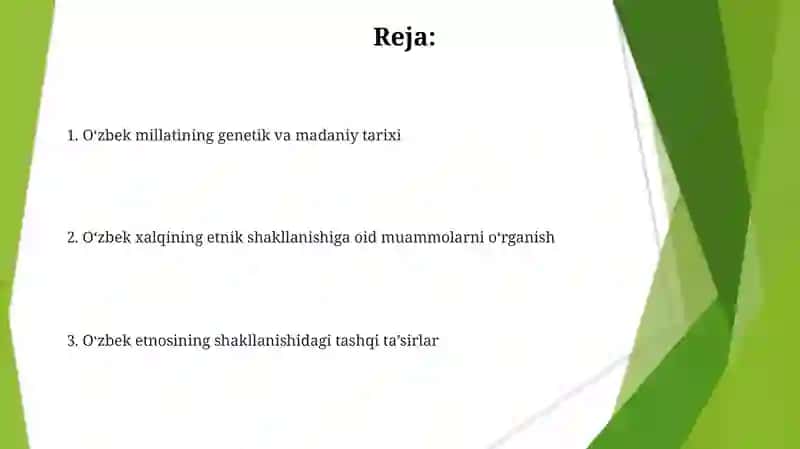 O'zbek xalqining etnik shakllanishiga doyr masalalarning o'rganilishi 2