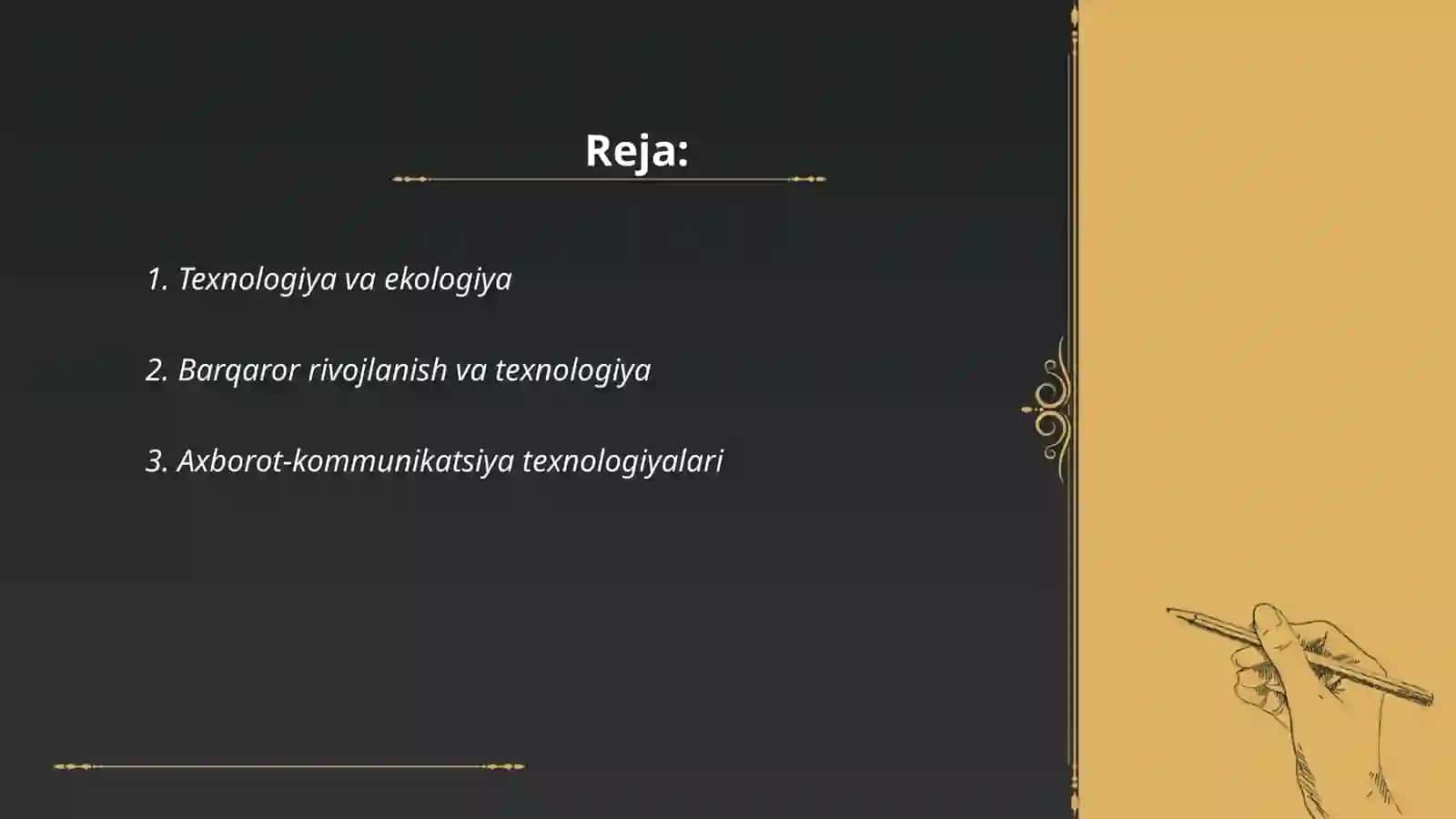 Texnologiya va ekologiya 2