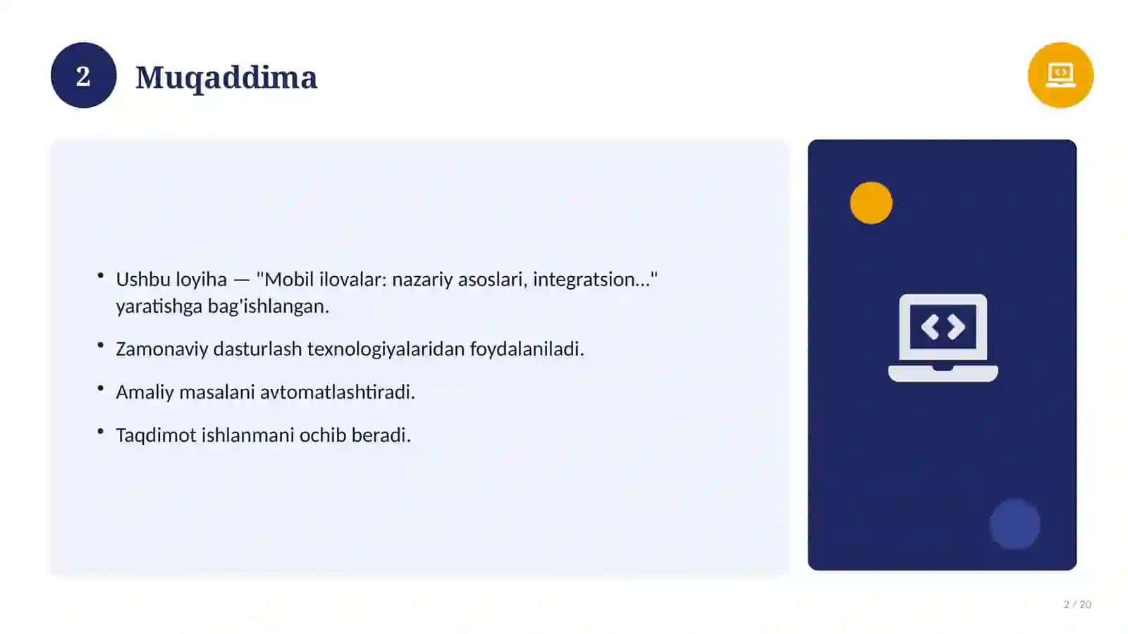 Mobil ilovalar: nazariy asoslari, integratsion yondashuvda (Glossariy va atamalar tahlili) 2