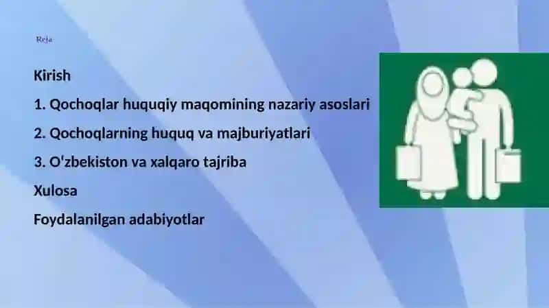 QOCHOQLARNING HUQUQIY MAQOMI 2