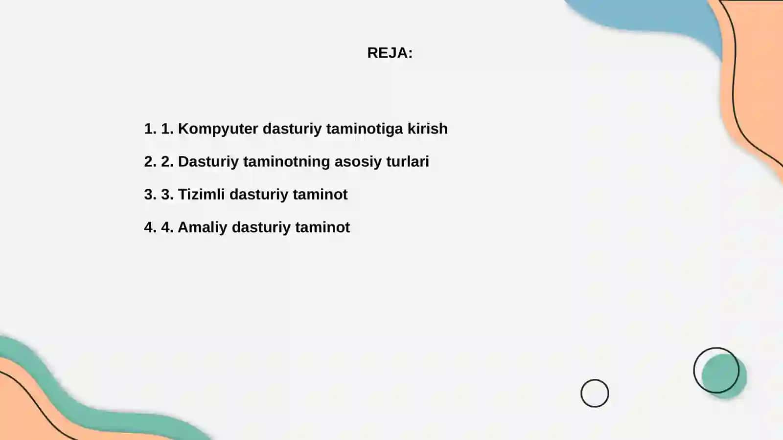 Kompyuter dasturiy ta'minoti va uning toifalari 2