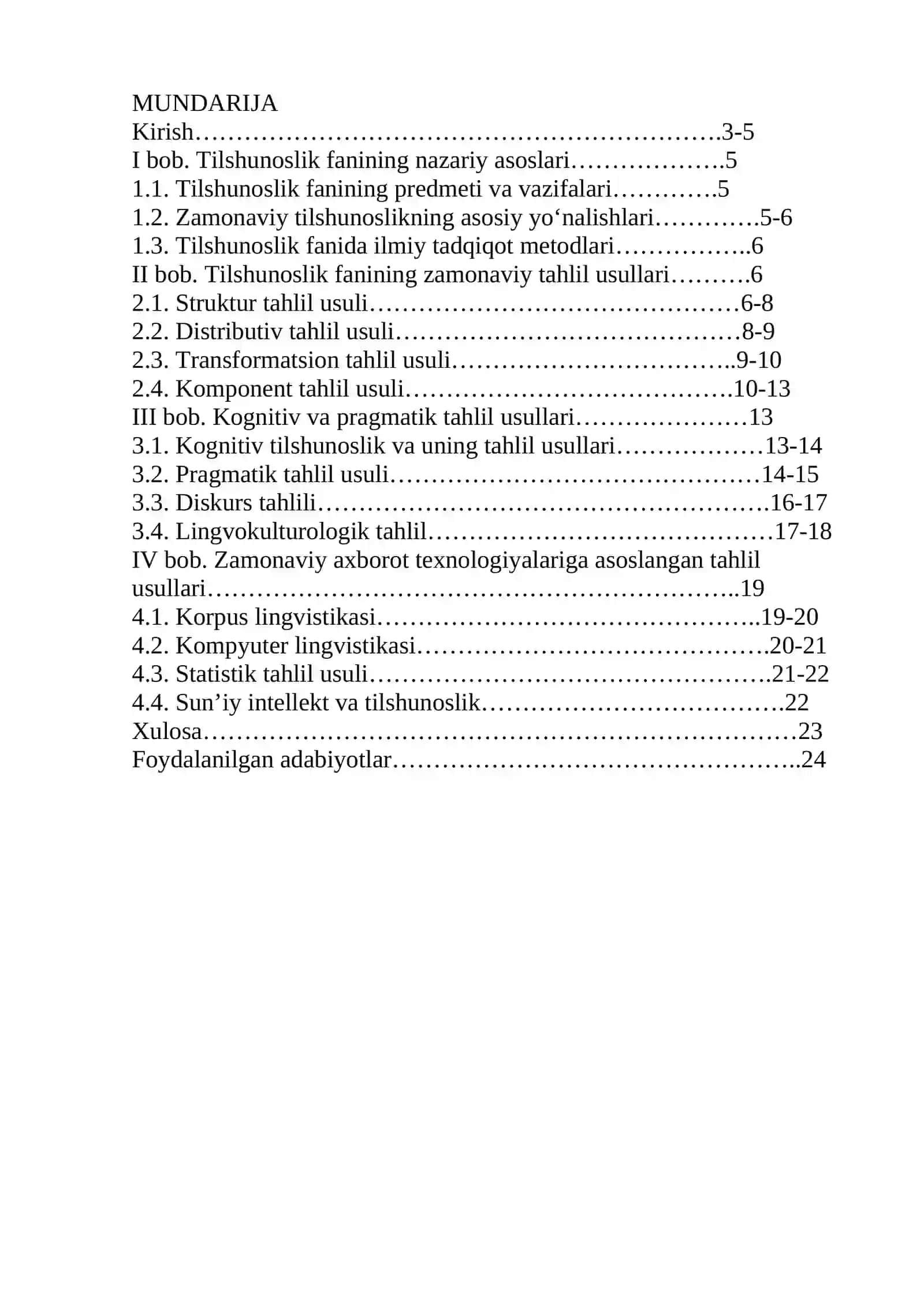 Tilshunoslik fanining zamonaviy tahlil usullari 2