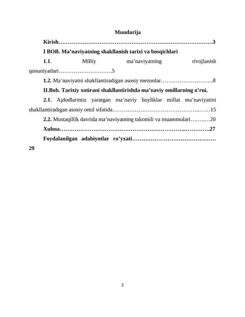 Tarixiy xotirani shakllantirishda ma’naviy omillarning o’rni 2