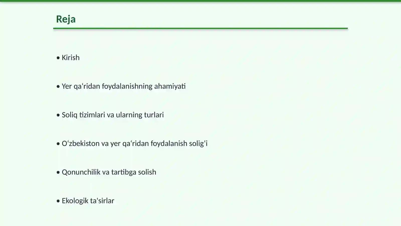 Yer qa‘ridan foydalanganlik uchun soliq 2