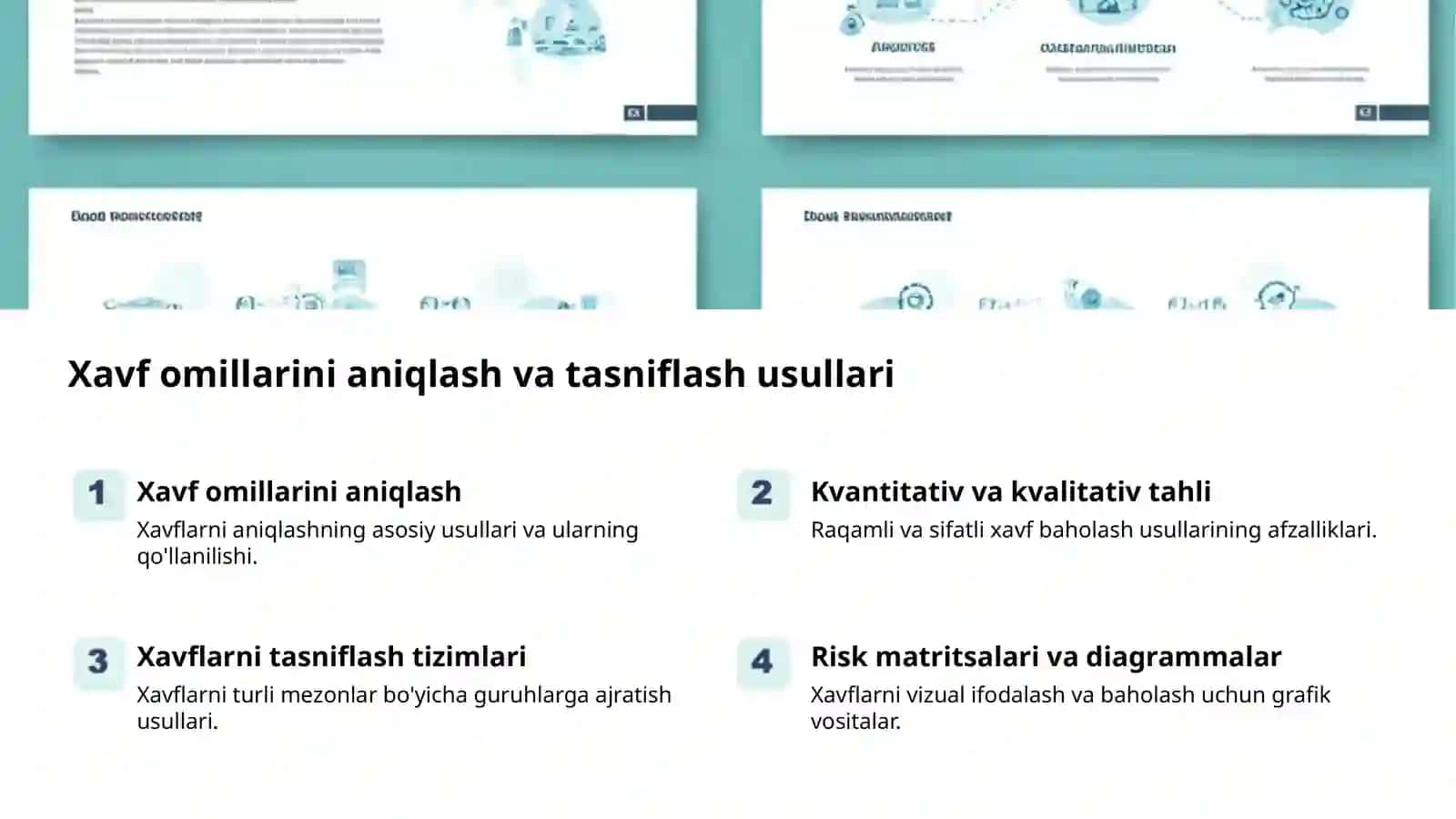 Hayot faoliyati xavfsizligi: tahlil va tahdidlar 2