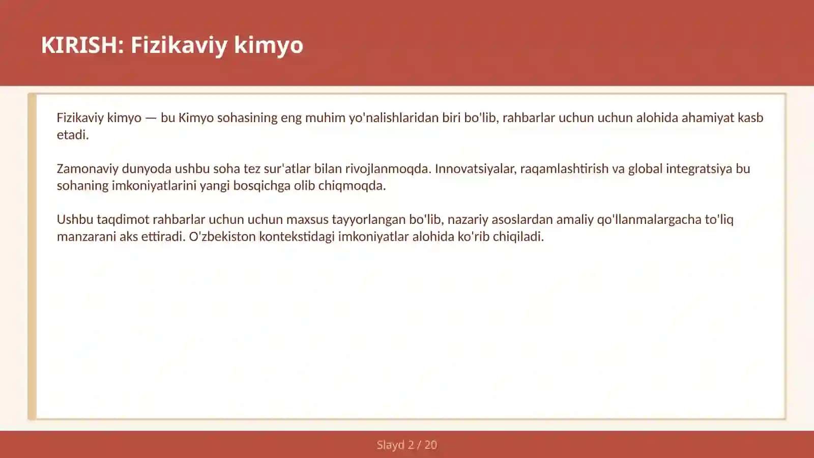 FIZIKAVIY KIMYO 2