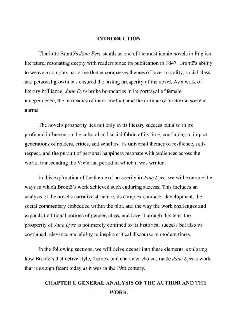 PROSPERITY OF CH. BRONTE’S WORK “JANE EYRE” (1816-1855) 2