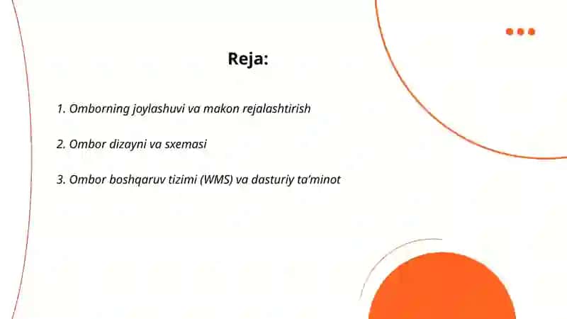 Ombor logistikasi 2