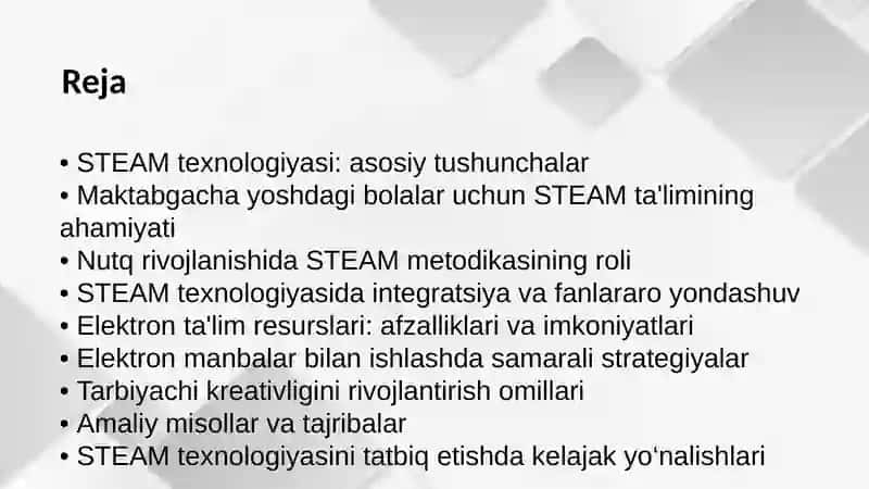 Maktabgacha yoshdagi bolalarni STEAM texnologiyasiasosida nutqini rivojlantirish 2